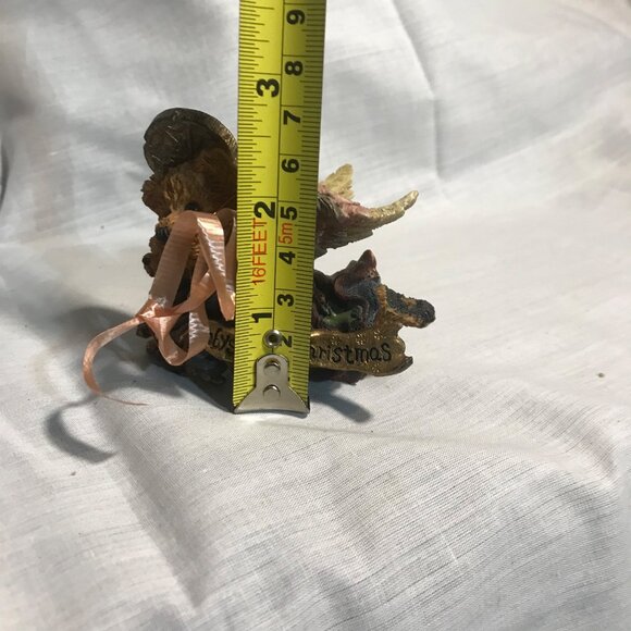 Boyds Bears & Friends Baby First Christmas Bearstone Ornament Matthew Kip Angel - Picture 5 of 8